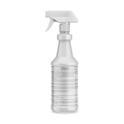 PureVita Sanitizing Disinfectant Spray-Ready to Use 1 Liter Spray - Back of Label
