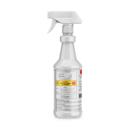 PureVita Sanitizing Disinfectant Spray-Ready to Use 1 Liter Spray - Side of Label